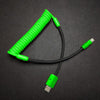 "Colorblock Chubby" New Spring Charge Cable - Green+Black