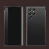Samsung  S24 Ultra Plain Leather Anti-Fall Mobile Phone Case - Black