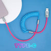 "Easter Chubby" Adjustable Twin Color Chubby Cable - Blue+Pink