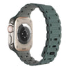 "Ultra-Durable Tank" Magnetic Silicone Band for Apple Watch - Green + Gray